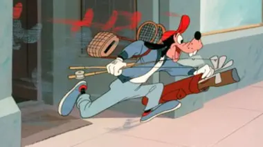 Mickey et Pluto golfeurs