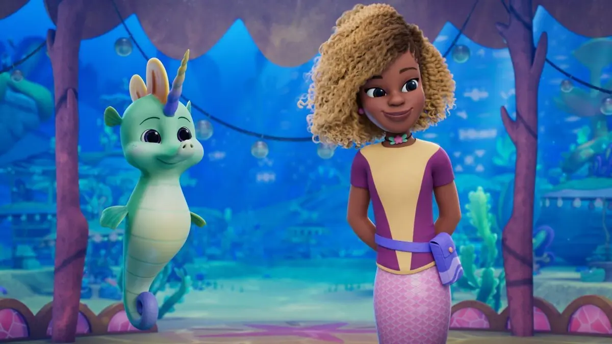 Disney Junior Ariel : Histoires de Sirènes S01E27 La nouvelle découverte de Fernie / La grotte des bonnes manières