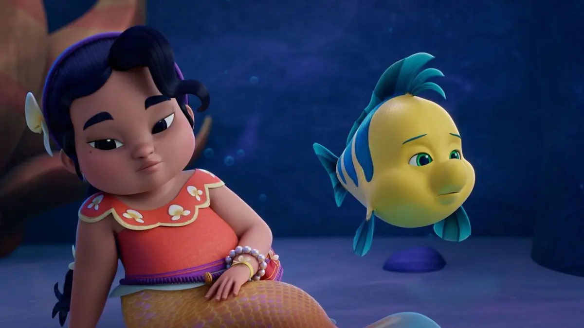 Disney Junior Ariel : Histoires de Sirènes S01E04 Soirée pyjama / Dîner entre père et fille