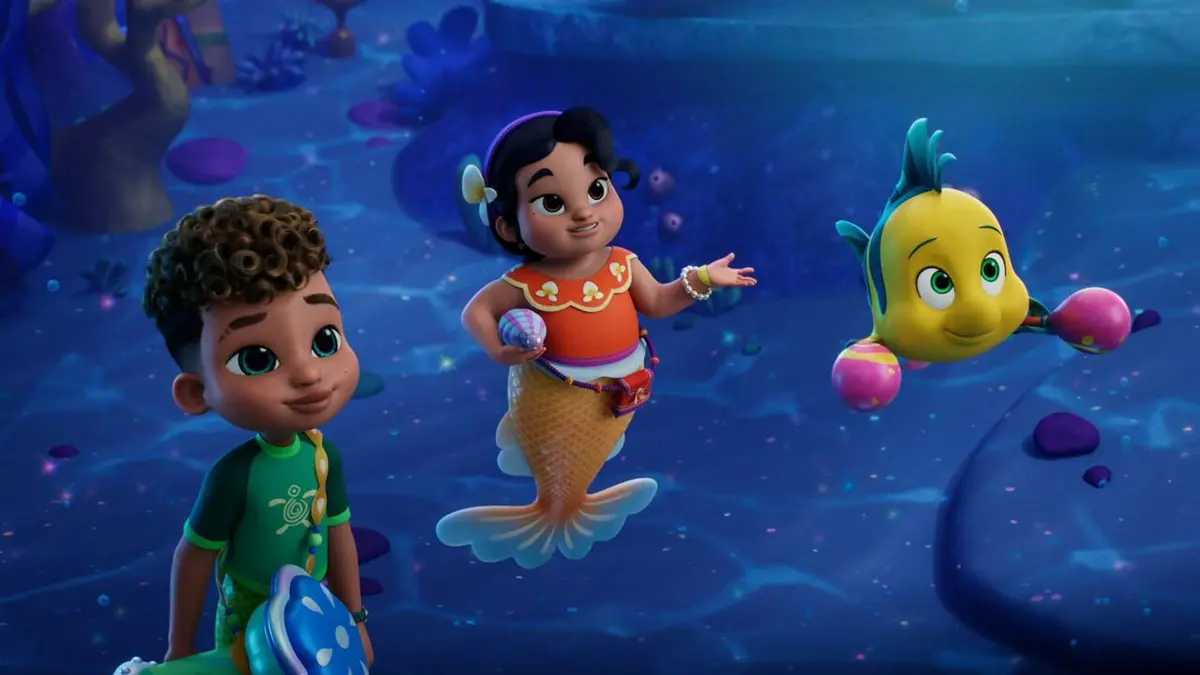 Disney Junior Ariel : Histoires de Sirènes S01E09 Le dauphin qui voulait chanter / Les joyeux jeux de main