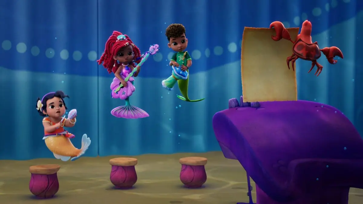 Disney Junior Ariel : Histoires de Sirènes S01E12 La Sirenusca / Sébastian, le prof suppléant