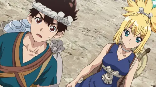 Dr. Stone S01E12 J'assurerai tes arrières, et toi, les miens