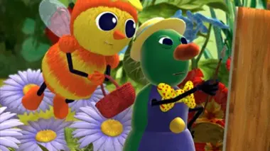 Barnabé le scarabée : la peinture jaune