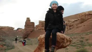 En pays kazakh