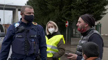 En route avec la police locale