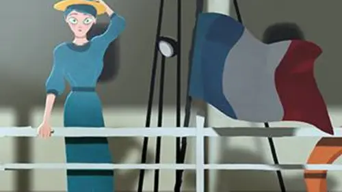 En sortant de l'école Un oiseau chante