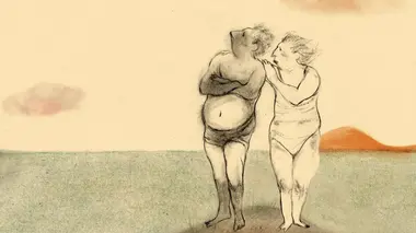 L'enfant qui a la tête en l'air