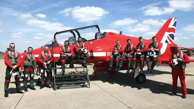 En vol avec les Red Arrows