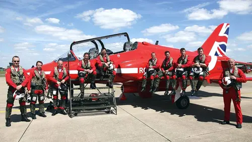 En vol avec les Red Arrows