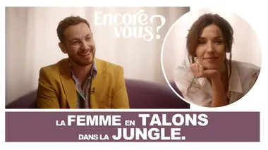La femme en talons dans la jungle
