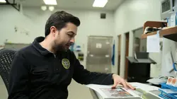 Experts sur la scène de crime