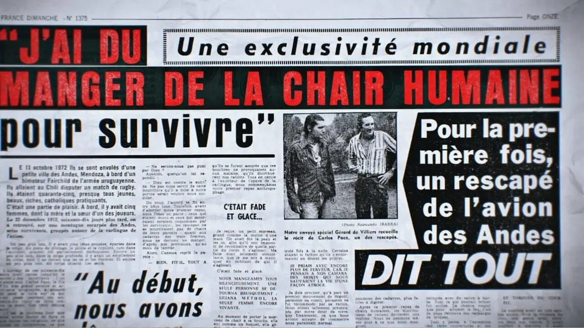 Faits divers, l'histoire à la une Le crash des Andes, l'inavouable anthropophagie
