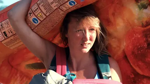 Fanny à la plage