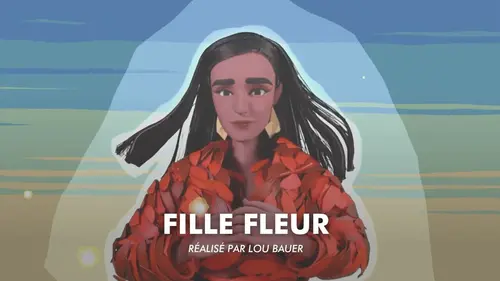 Fille fleur