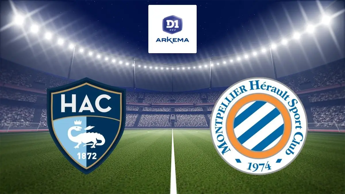 Le Havre / Montpellier Football D1 Arkema 2023/2024