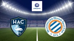 Le Havre / Montpellier Football D1 Arkema 2023/2024