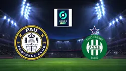 Pau / Saint-Etienne  Football Ligue 2 BKT 2023/2024