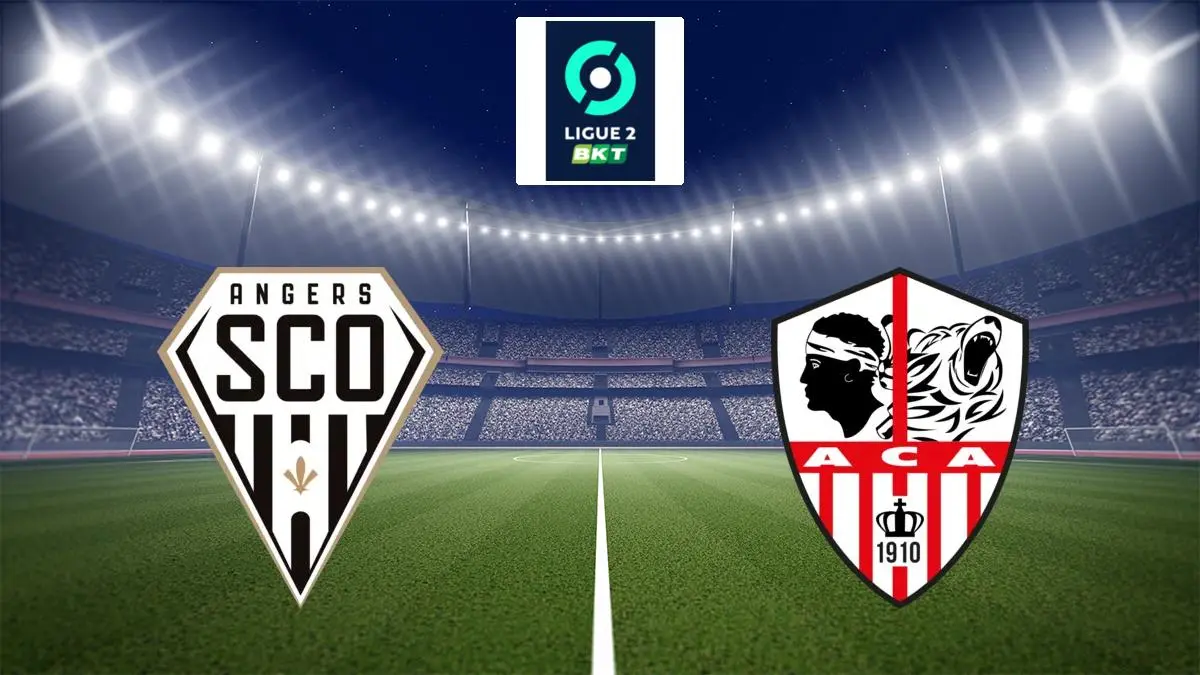 Angers / AC Ajaccio Football Ligue 2 BKT 2023/2024