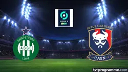 Saint-Etienne / Caen  Football Ligue 2 BKT 2023/2024