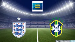 Angleterre / Brésil  Football Match amical international 2024