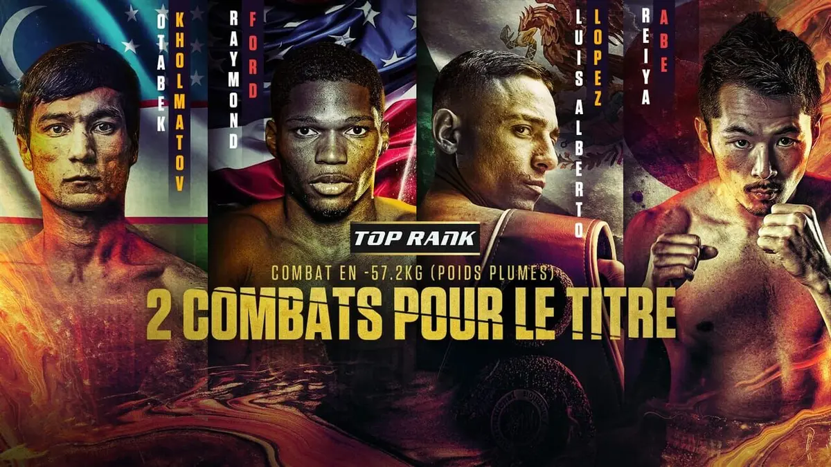 Format Boxe Poids plumes : Otabek Kholmatov - Ray Ford