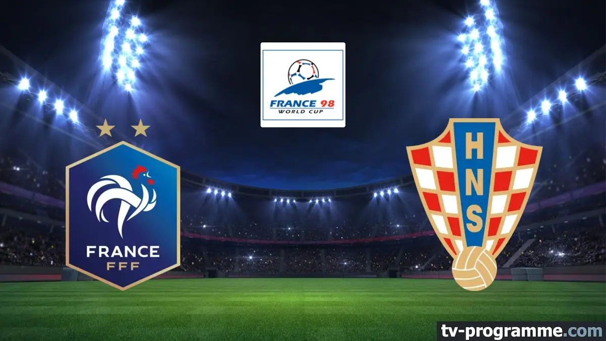 France / Croatie Football Coupe du monde 1998