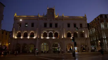 Lisbonne Estação do Rossio, la voie de la saudade