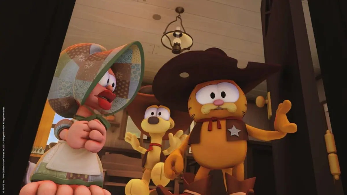 Garfield & Cie S04E16 Le mignon, la brute et le méchant : très à l'Ouest