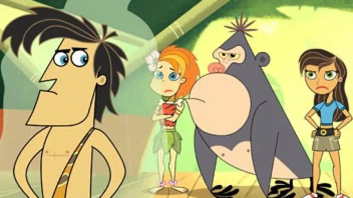 George de la jungle S01E06 Le slip porte-bonheur. - Le combat des mâles