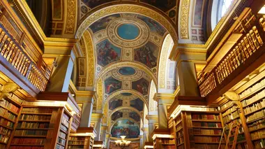 Les fresques de la bibliothèque de l'Assemblée nationale