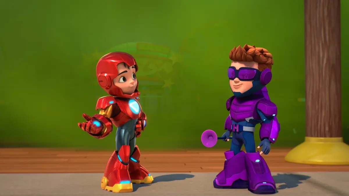 Iron Man et ses amis incroyables S01E23 Hawkeye et les flèches nauséabondes / Loki fait son cinéma