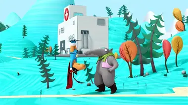 Jean-Michel a mis ses raquettes à l'envers