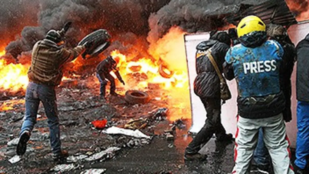 Kiev en feu