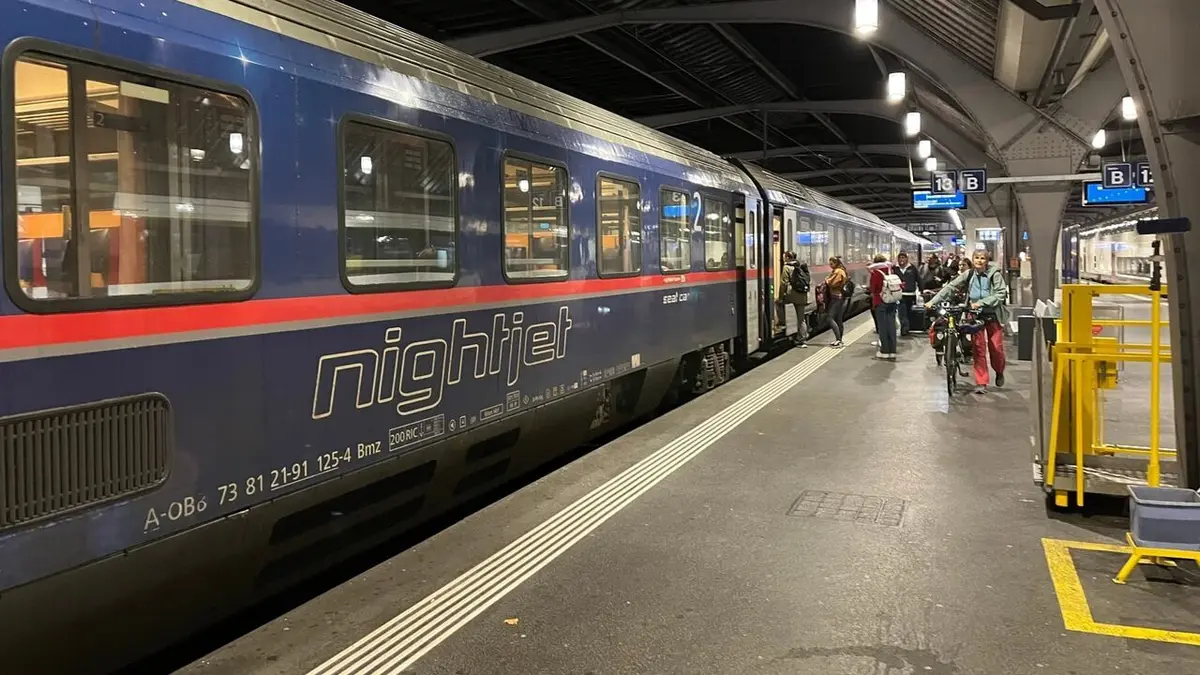 L'Europe en train de nuit, d'est en ouest