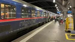 Visuel de L'Europe en train de nuit, d'est en ouest