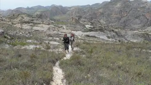 L'île rouge en marche