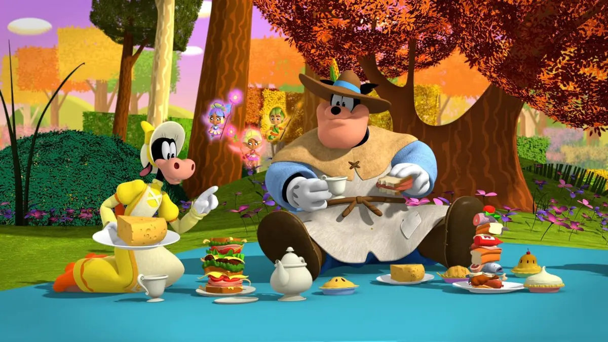 La maison magique de Mickey S03E29 Le pique-nique insolite de Minnie/Daisy tente des réparations