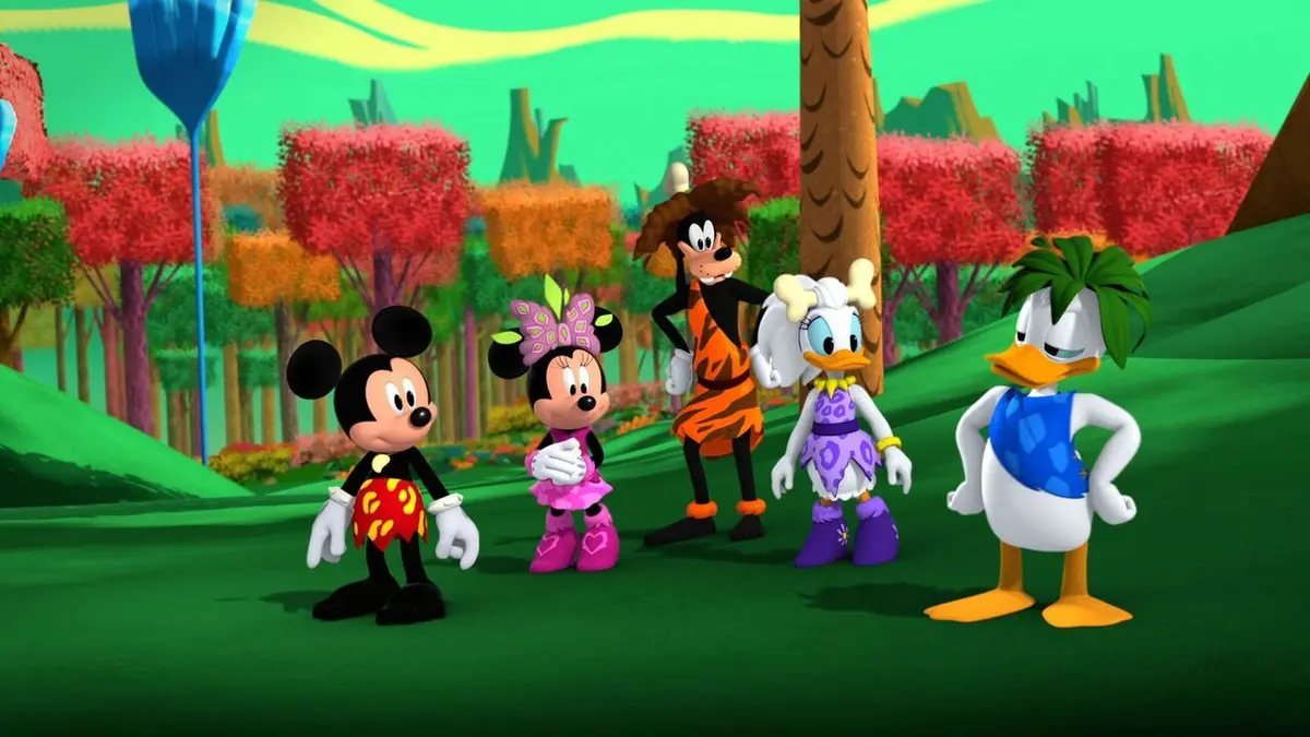 La maison magique de Mickey S03E09 La Dino-Opolis 500 / Dino Disco !