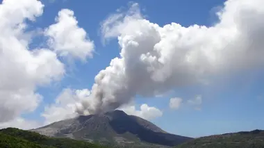 Eruption à Montserrat
