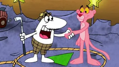 Du rose sur le green