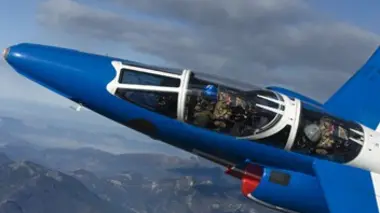 Vincent Perrot, baptême à la Patrouille de France