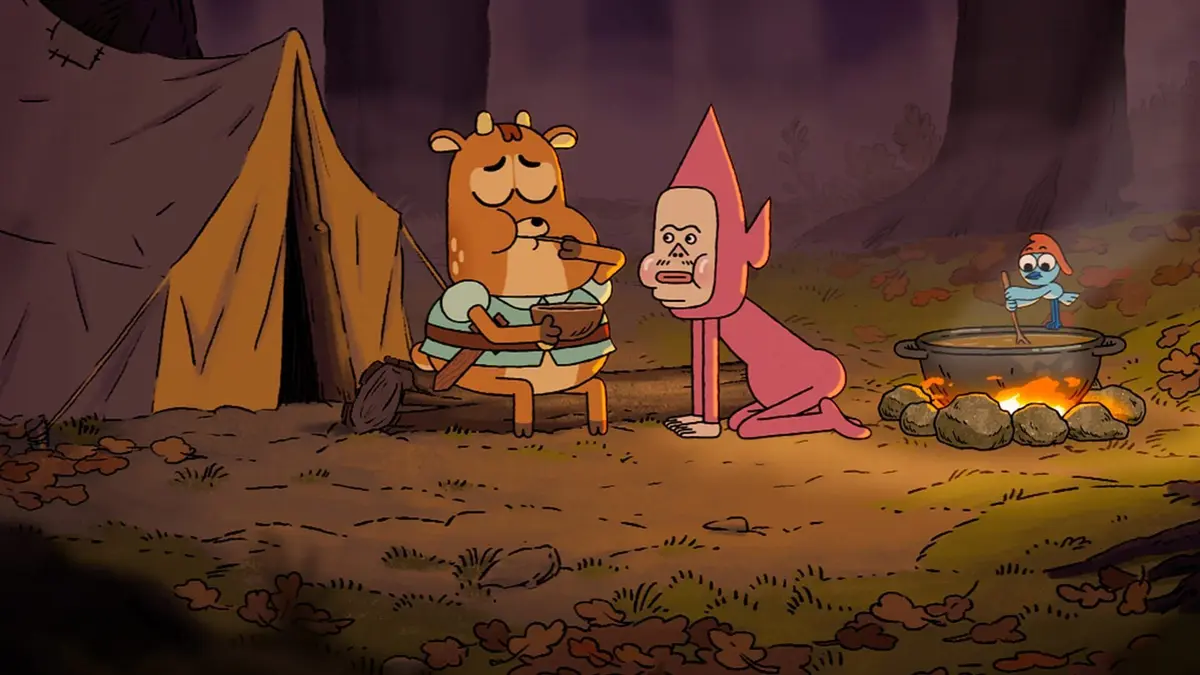 La quête héroïque du valeureux Prince Ivandoe S04E06 Voyage dans le royaume souterrain des ogres : Le Prince et le gnome tout seul