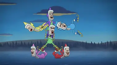La quête héroïque du valeureux Prince Ivandoe S05E01 Le Prince et les patineurs casse-pieds