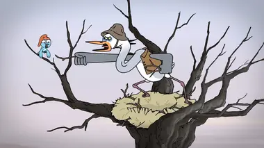 La quête héroïque du valeureux Prince Ivandoe S05E04 Le Prince et l'ermite héroïque à capuche