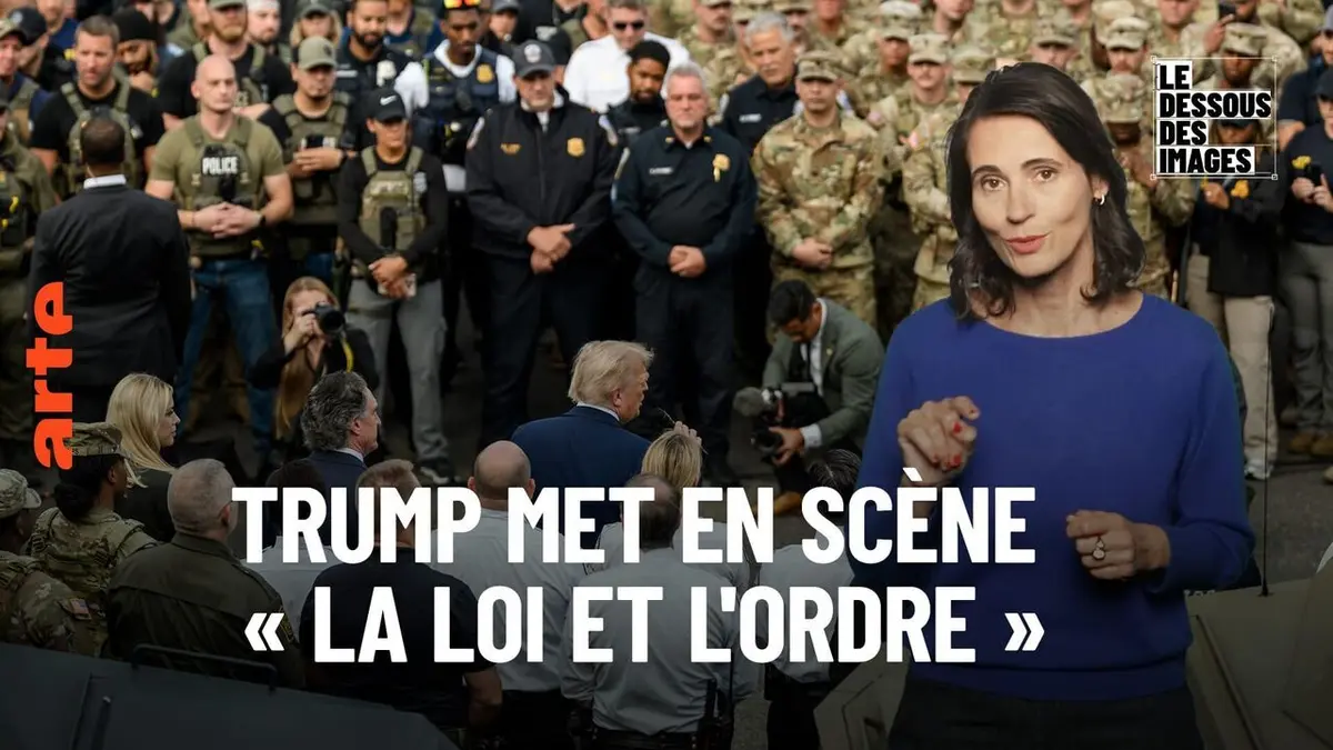 Le dessous des images Trump met en scène "la loi et l'ordre"