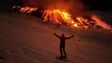 Skier sur l'Etna en fusion ?