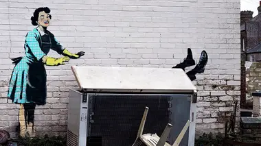Banksy, la ménagère et le congélo