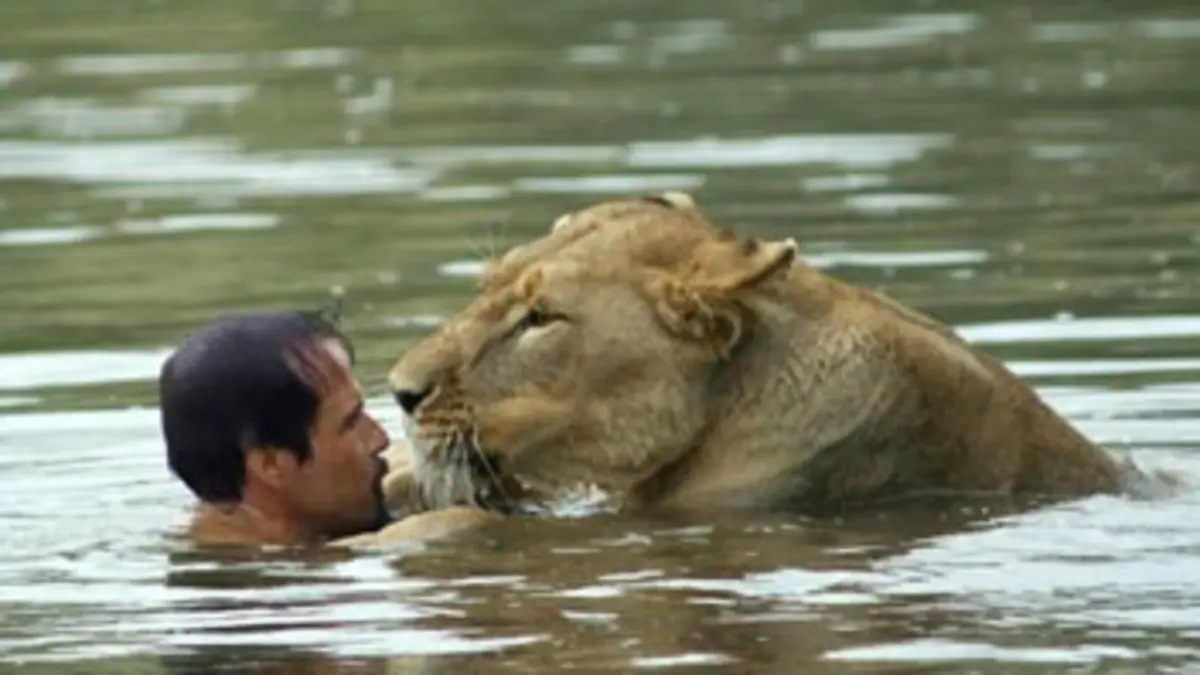 Le dresseur du lion blanc