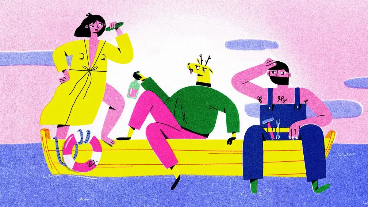 Le gardien, sa femme et le cerf