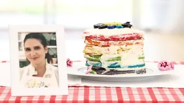 Le meilleur pâtissier célébrités S05E01 Flower Power : le rainbow cake